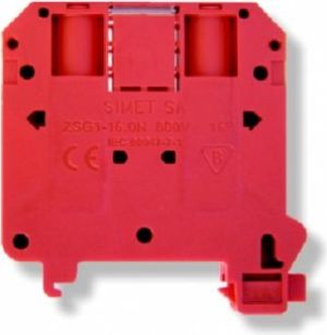 Simet Złączka szynowa 2-przewodowa 16mm2 czerwona ZSG1-16.0Nc (11621311) 1