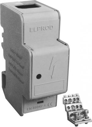 Simet Blok rozdzielczy modułowy 1-biegunowy 160A szary LBR160A/13s (84321002) 1