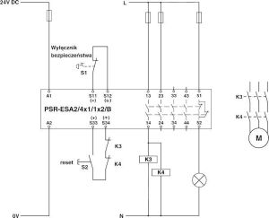 Phoenix Contact Przekaźnik bezpieczeństwa do zatrzymania awaryjnego i drzwi bezpieczeństwa 24V AC/DC 2xLED PSR-SCP- 24UC/ESA2/4X1/1X2/B (2963802) 3