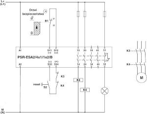 Phoenix Contact Przekaźnik bezpieczeństwa do zatrzymania awaryjnego i drzwi bezpieczeństwa 24V AC/DC 2xLED PSR-SCP- 24UC/ESA2/4X1/1X2/B (2963802) 4