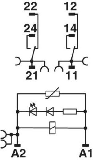 Phoenix Contact Moduł przekaźnikowy 2P 1,5A 230V AC RIF-1-RPT-LV-230AC/2X21MS (2905292) 5
