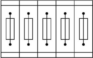 Phoenix Contact Złączka szynowa na bezpiecznik 5x2030 5 2-przewodowa 0,2-4mm2 UK 5-HESILED 24 czarny (3004126) 2