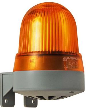 Werma Sygnalizator akustyczno-optyczny żółty LED stałe 92dB 2,3kHz 24V IP65 (422.310.75) 1