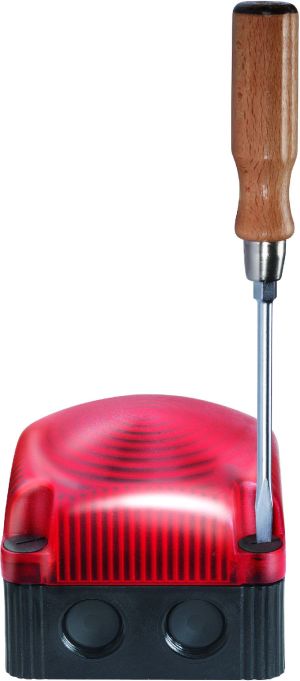Werma Sygnalizator ostrzegawczy czerwony 24V DC LED błyskowy podwójny (853.110.55) 2