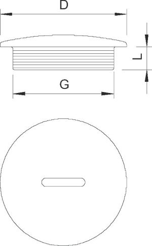 Bettermann Zaślepka polistyrenowa M16 108 M16 PS (2033007) 2