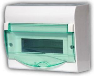 Elektro-Plast Rozdzielnica modułowa 1 x 12 + 2 natynkowa GREEN BOX RN drzwi transparentne zielone N+PE IP40 (2353-02) 1