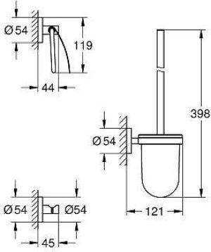 Grohe Zestaw łazienkowy Essentials 3w1 chrom (40407001) 2
