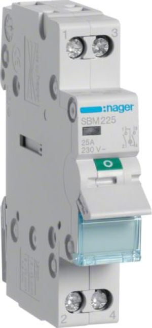 Hager Rozłącznik modułowy z lampką sygnalizacyjną 25A 2P (SBM225) 1