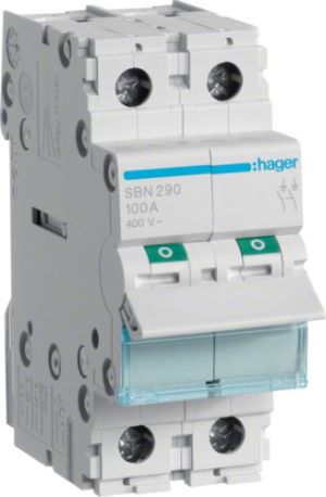 Hager Rozłącznik modułowy 100A 2P (SBN290) 1