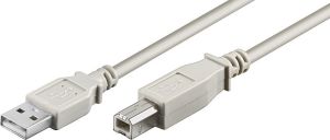 Kabel USB Goobay USB-A - USB-B 3 m Szary (68713) 1
