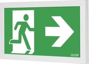 AWEX Oprawa awaryjna INFINITY II B LED 1W 3h jednozadaniowa PT szara IF2BWS/1W/CSE/PT/GR - IF2BWS/1W/CSE/PT/GR 2
