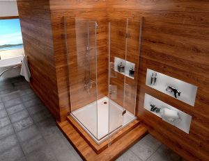 Rea Kabina prysznicowa Megan 90 x 90cm szkło/chrom 2