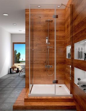 Rea Kabina prysznicowa Megan 90 x 90cm szkło/chrom 4