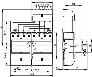 Spamel Przełącznik sieć-agregat 80A 4P (PRZK-4080W02) 2
