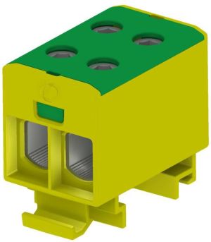 EM Group Złączka szynowa 2-torowa 16-120mm2 żółto-zielona EURO (607120 E) 1