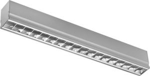PXF Lighting Oprawa SIGMA LED opal 1625- 40W 3000K RAL9006-1 (PX4040129) 1