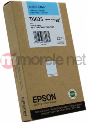Tusz Epson Tusz T603 light cyan 220ml Stylus Pro 7880/9880/7800/9800 (C13T603500) 1