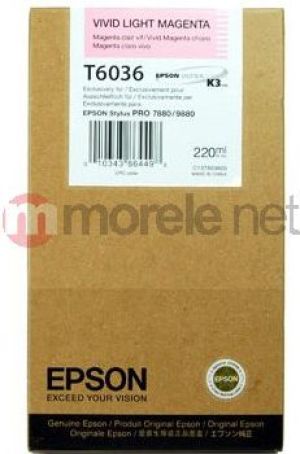 Tusz Epson Tusz T603 Vivid light magenta 220ml Stylus Pro 7880/9880 (C13T603600) 1