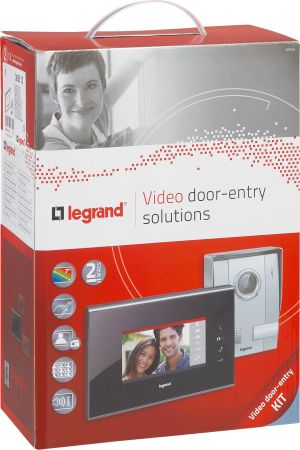 Legrand Zestaw wideodomofon z ekranem KIT 7 cala TS dotykowy czarny z daszkiem (369310) 2
