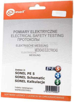 Sonel Zestaw programów - Pomiary elektryczne 5 + Schematic + Kalkukacje (WAPROZESTAW2) 2