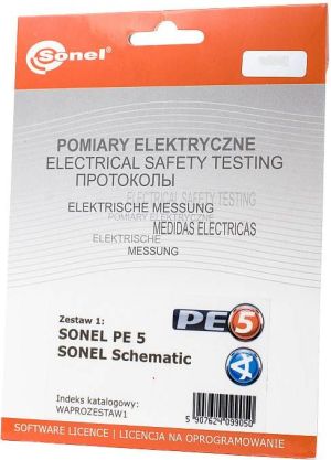 Sonel Zestaw programów - Pomiary elektryczne 5 + Schematic (WAPROZESTAW1) 2
