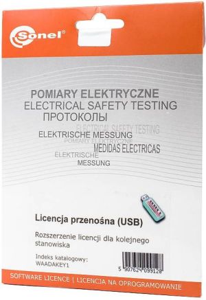 Sonel Licencja przenośna USB do programów PE5 (WAADAKEY1) 2
