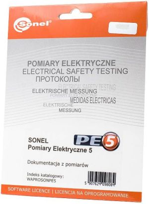 Sonel Program do tworzenia protokołów Pomiary Elektryczne 5 (WAPROSONPE5) 2