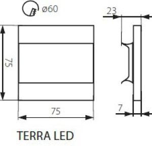 Oprawa schodowa Kanlux Apus LED inox (23111) 3