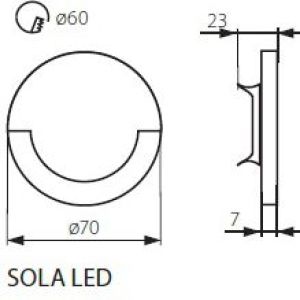 Oprawa schodowa Kanlux Sola LED inox (23100) 3