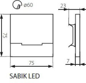 Oprawa schodowa Kanlux Apus LED inox (23108) 3