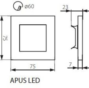 Oprawa schodowa Kanlux Apus LED inox (23107) 3
