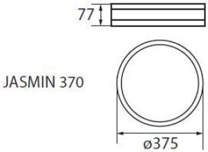 Lampa sufitowa Kanlux Jasmin 2x60W  (23127) 4