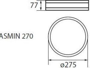 Lampa sufitowa Kanlux Jasmin 1x60W  (23126) 4