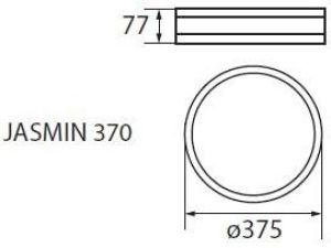 Lampa sufitowa Kanlux Jasmin 2x60W  (23124) 3