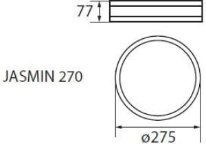 Lampa sufitowa Kanlux Jasmin 1x60W  (23123) 3