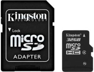 Karta Kingston MicroSDHC 32 GB Class 4  (SDC432GB) 1