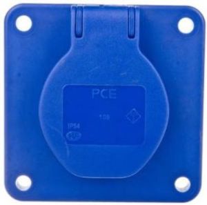 PCE Gniazdo tablicowe 10/16A 2P+Z 230V niebieskie IP54 (108-8bc) 1