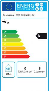 Przepływowy podgrzewacz wody Ariston Fast R ONM 11 LPG EU (3632524) 21.5 kW 1 MPa 4