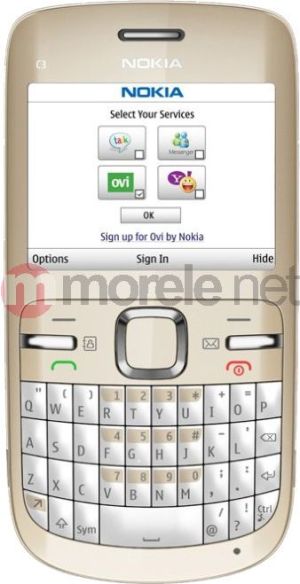 Telefon komórkowy Nokia C3 Golden White 1