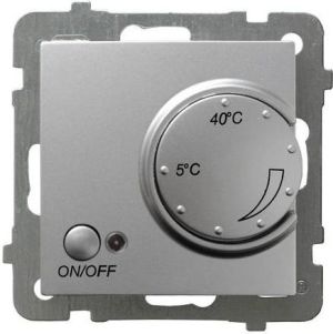 Ospel AS Regulator temperatury czujnik napowietrzny srebro (RTP-1GN/m/18) 1