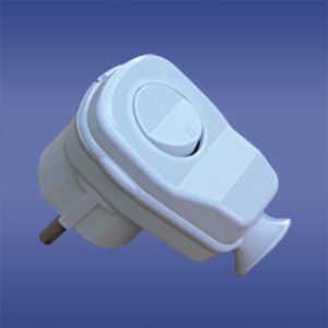 Elektro-Plast Wtyczka kątowa rozbieralna z przełącznikiem z/u 16A 2P AWA-Ł biała (51.15) 1
