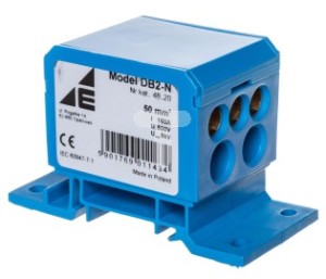 Elektro-Plast Blok rozdzielczy 2x4-50mm2 + 3x4-35mm2 + 4x2,5-25mm2 niebieski DB2-N 1