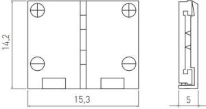 GTV Złączka kątowa XC11 do taśm LED 8mm (LD-ZTKT8MM-02N) 2