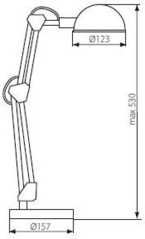 Lampka biurkowa Kanlux Pixa biała  (19300) 6