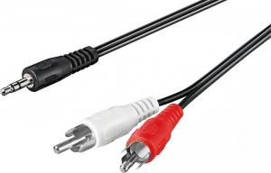 Kabel Goobay Jack 3.5mm - RCA (Cinch) x2 15m czarny (50780) 1