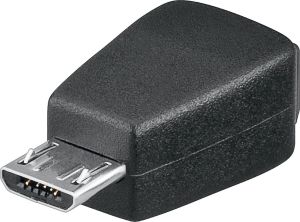Adapter USB Goobay Mini USB-micro USB Czarny (93983) 1