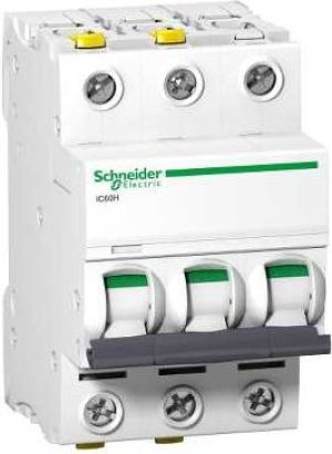 Schneider Electric Wyłącznik nadprądowy 3P C 25A 10kA AC iC60H-C25-3 (A9F07325) 1