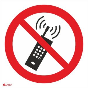 ANRO Tabliczka Zakaz używania telefonów komórkowych 200 x 300mm (IP1/C1/F) 1