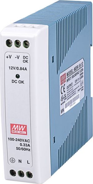 Mean Well Zasilacz impulsowy 12V DC 0,84A 10W (MDR-10-12) 1