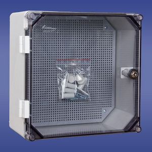 Elektro-Plast Obudowa 300 x 300 x 166mm z płytą montażową transparentna UNIbox Uni-0/T43.00 (43.00) 1